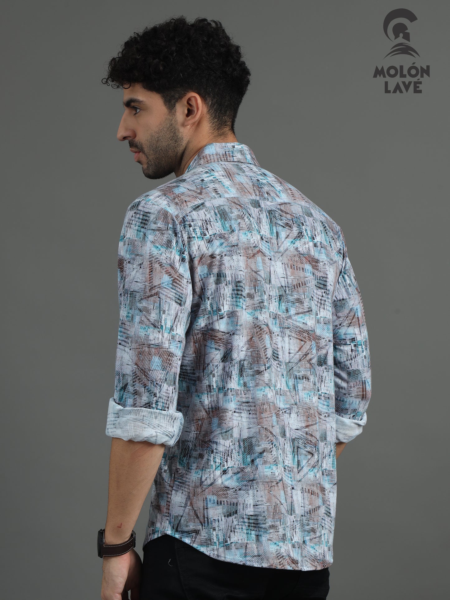 Semi-Casual fit knitted brasso Shirt for Men