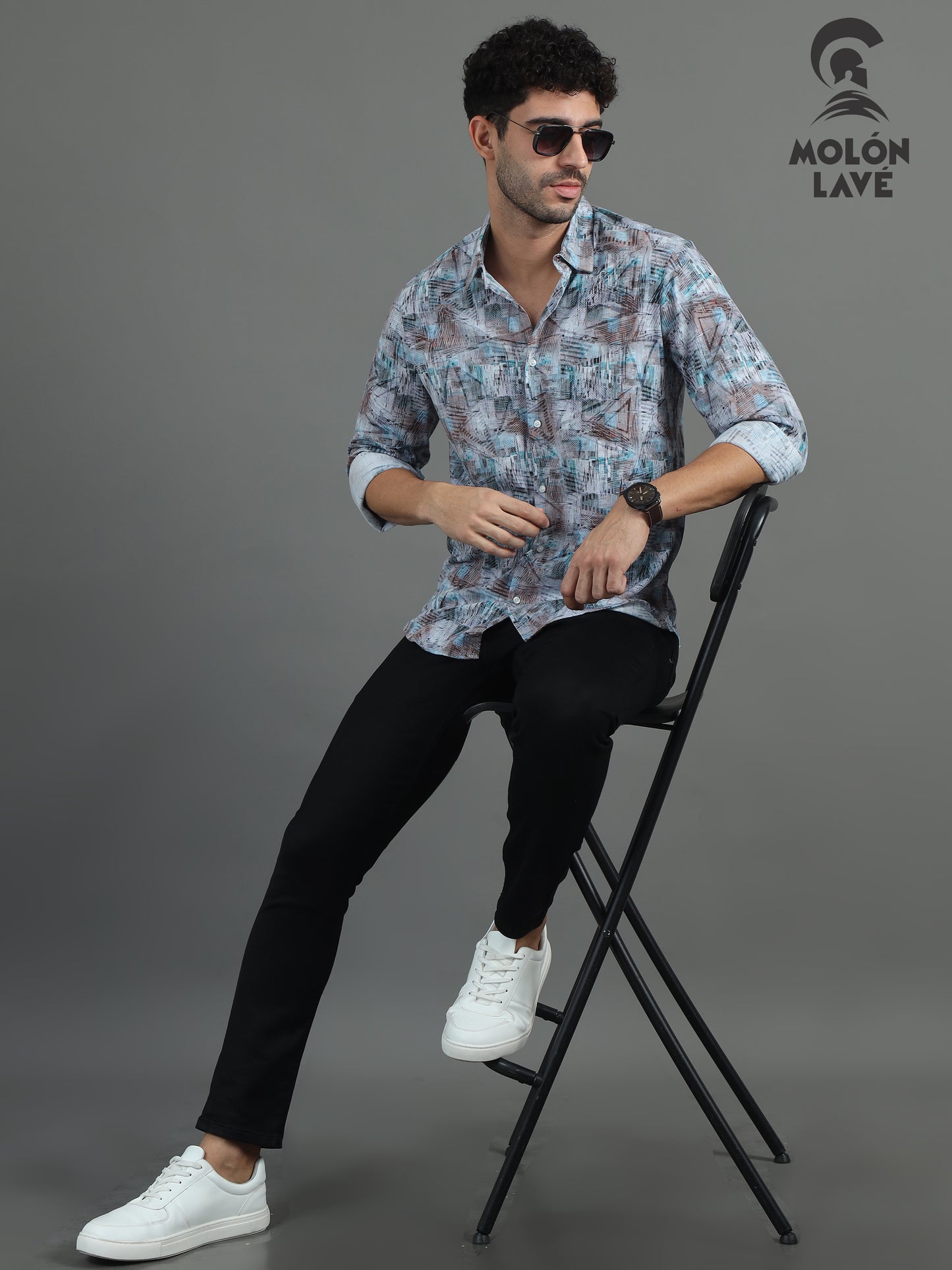 Semi-Casual fit knitted brasso Shirt for Men