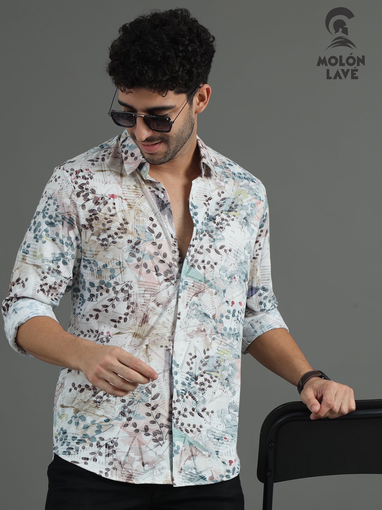 Floral Print Cotton Shirt