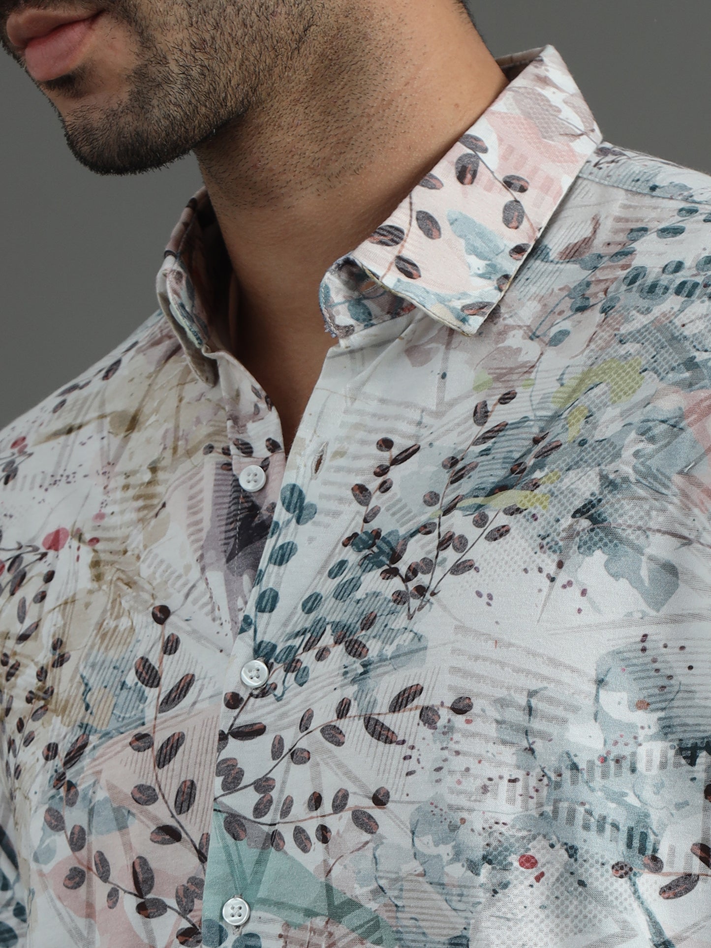 Floral Print Cotton Shirt