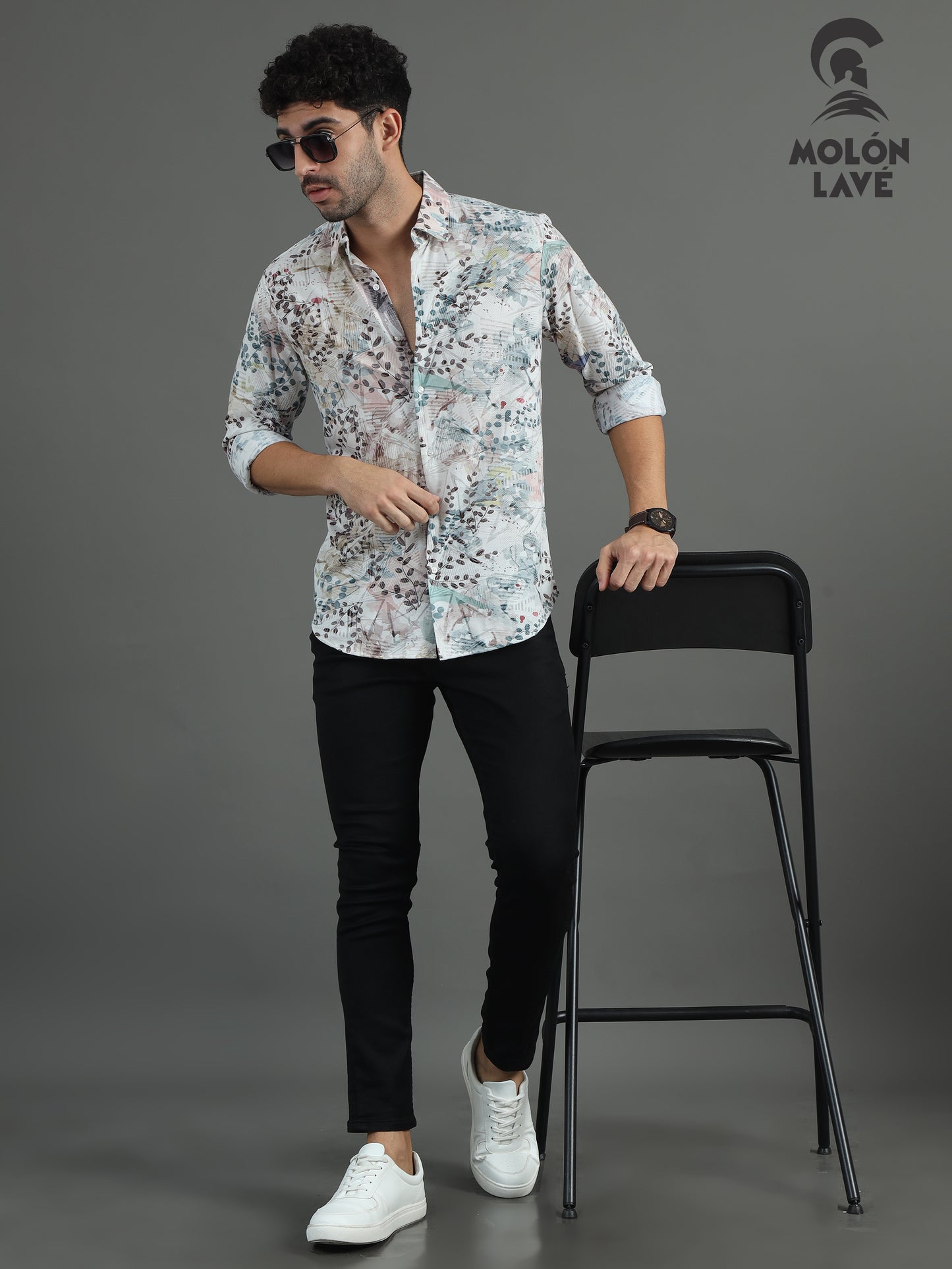 Floral Print Cotton Shirt