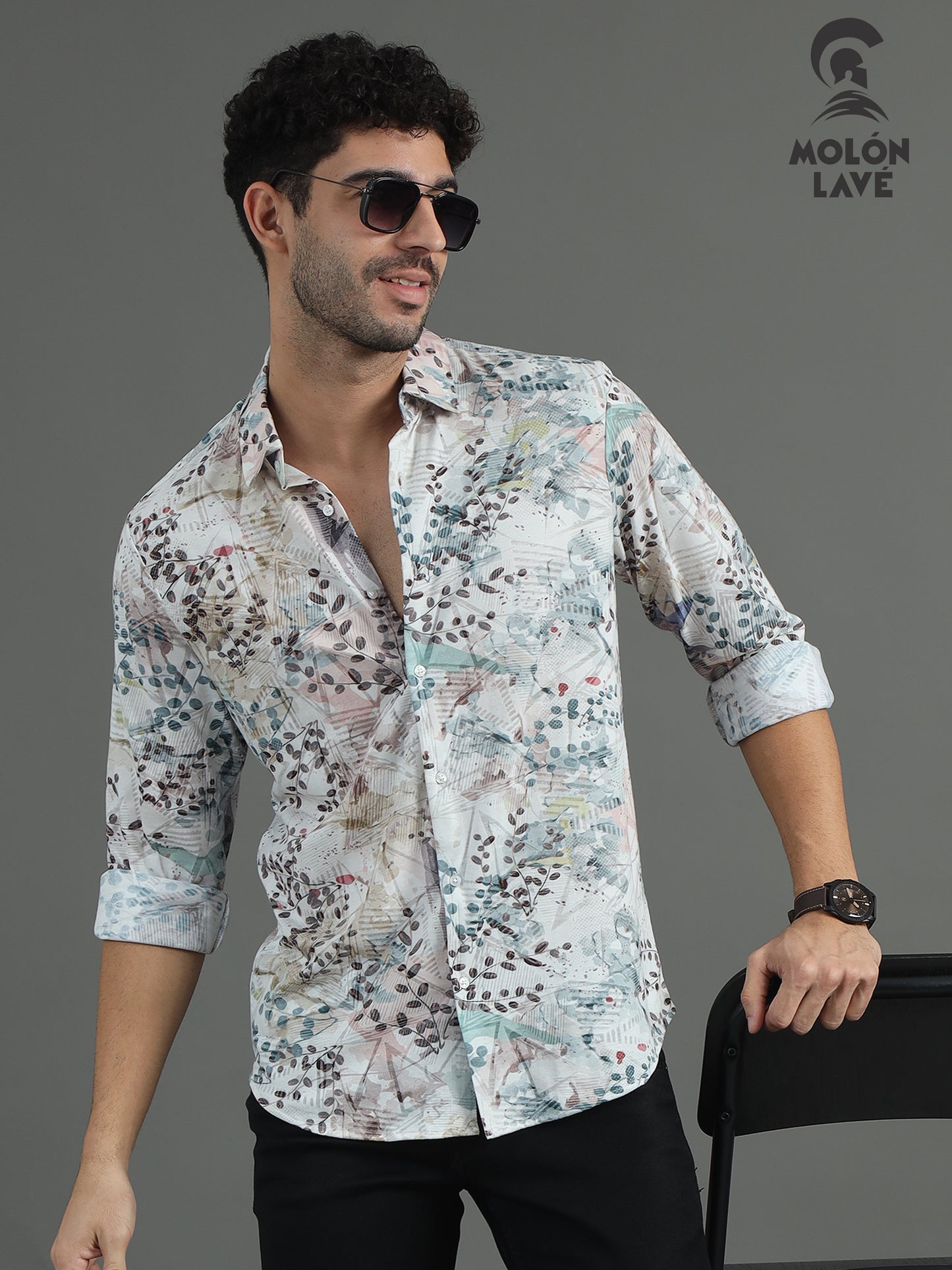 Floral Print Cotton Shirt
