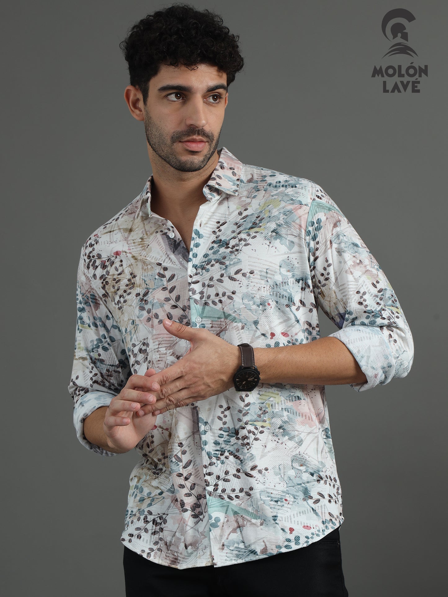 Floral Print Cotton Shirt