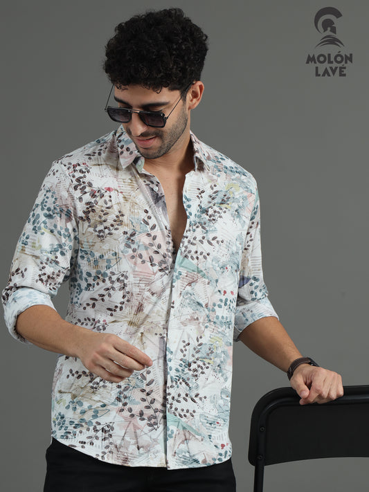 Floral Print Cotton Shirt
